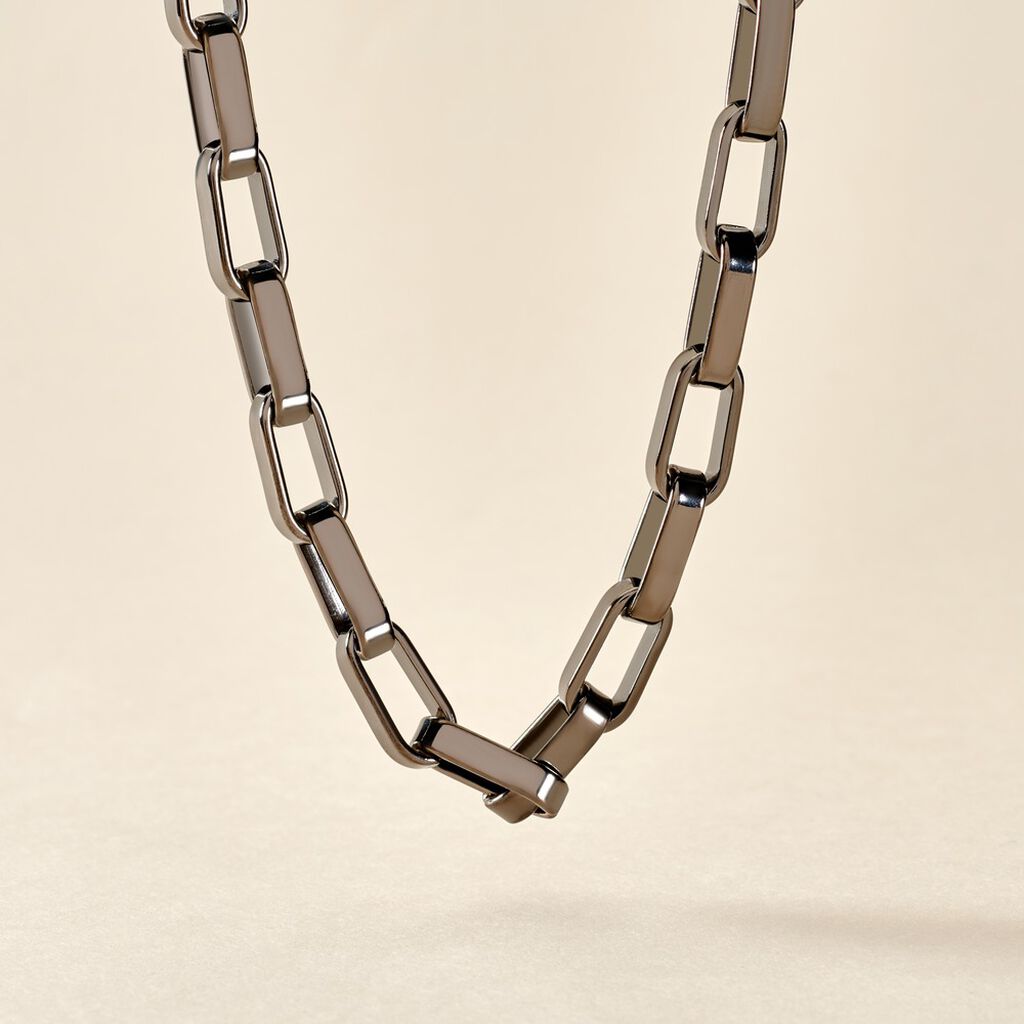 Collier Acier Gris Jarek - Colliers fantaisie Homme | Histoire d’Or