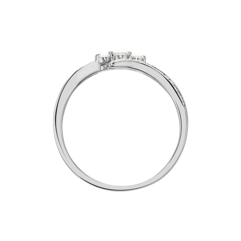 Bague Carey Or Blanc Diamant - Bagues avec pierre Femme | Histoire d’Or