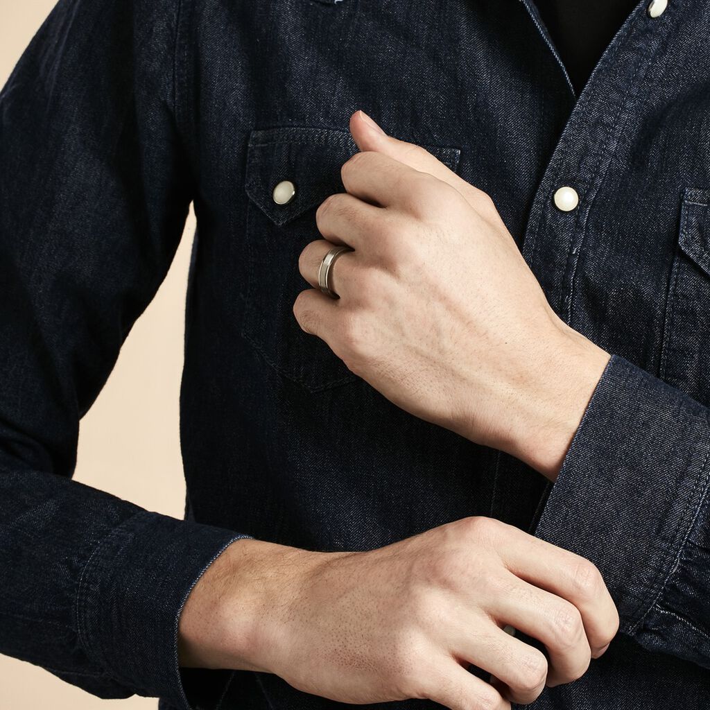 Alliance Roberto Ruban Plat Palladium Blanc - Alliances Famille | Histoire d’Or