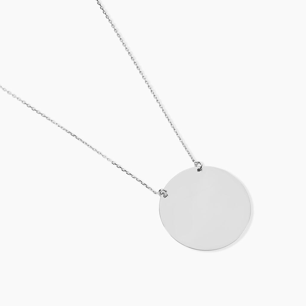Collier Lisa Or Blanc - Colliers Naissance Femme | Histoire d&rsquo;Or