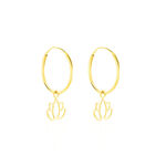 Cr&eacute;oles Belita Or Jaune - Boucles d'oreilles cr&eacute;oles Femme | Histoire d&rsquo;Or