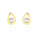Boucles D'oreilles Puces Fidelia Or Jaune Diamant - Clous d'oreilles Femme | Histoire d&rsquo;Or