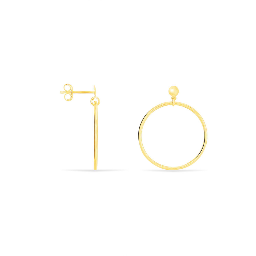 Créoles Tia Geometrique Or Jaune - Boucles d'oreilles créoles Femme | Histoire d’Or