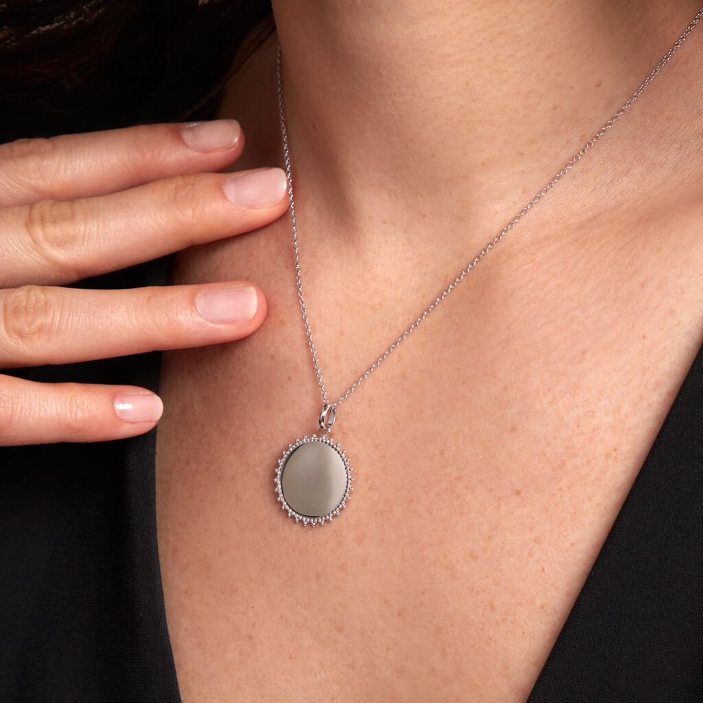 Pendentif Sunny Argent Blanc - Pendentifs Femme | Histoire d’Or