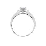 Bague Melyssa Argent Blanc Oxyde De Zirconium - Bagues solitaires Femme | Histoire d&rsquo;Or