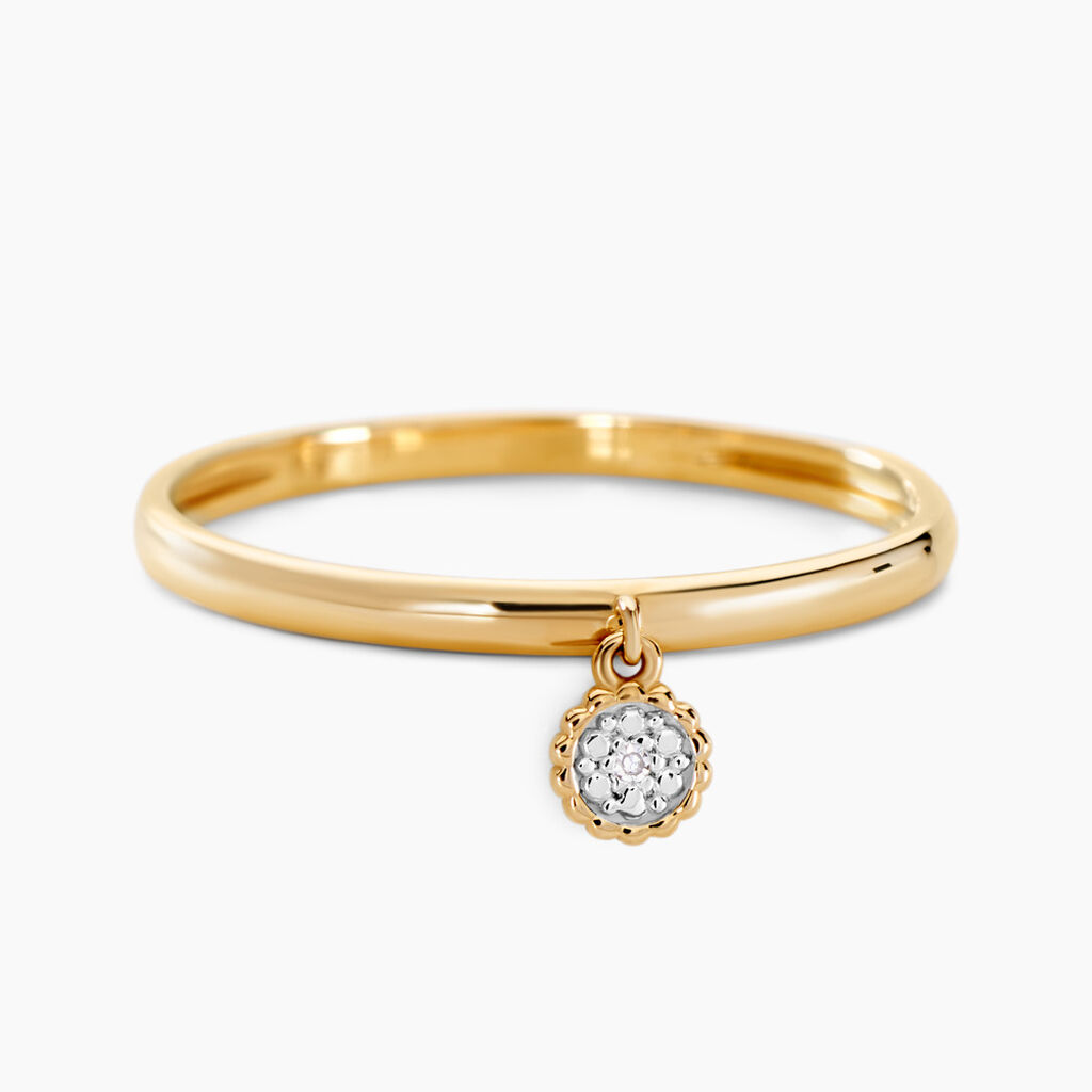 Bague Mon 1er Diamant Or Jaune Diamant - Bagues solitaires Femme | Histoire d’Or