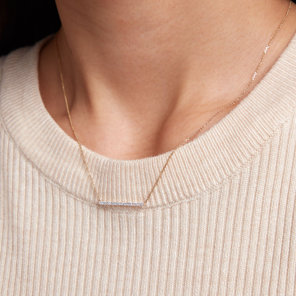 Collier Alayna Or Jaune Diamant - Colliers Femme | Histoire d’Or