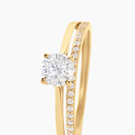 Bague Solitaire Anatoline Or Jaune Oxyde De Zirconium - Bagues solitaires Femme | Histoire d&rsquo;Or