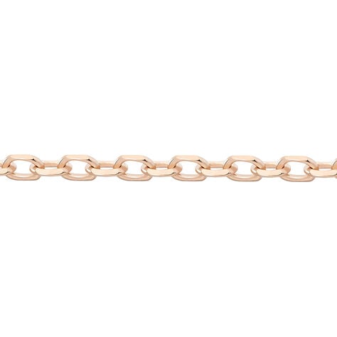 Chaîne Igoa Maille Forçat Diamantee Or Rose - Chaines Femme | Histoire d’Or
