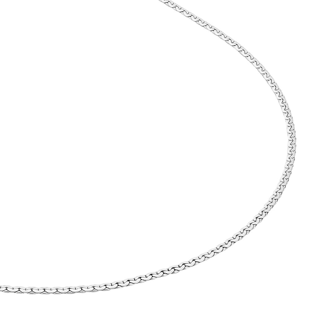Collier Ivy Maille Haricot Or Blanc - Chaines Femme | Histoire d’Or