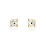 Boucles D'oreilles Puces Or Jaune Victoria Diamants - Clous d'oreilles Femme | Histoire d&rsquo;Or