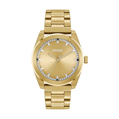 Montre Hugo Bright Doré - Montres Homme | Histoire d’Or