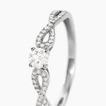 Bague Solitaire Livia Or Blanc Diamant - Bagues solitaires Femme | Histoire d&rsquo;Or