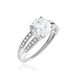 Solitaire Or Blanc Oxyde De Zirconium - Bagues solitaires Femme | Histoire d’Or