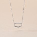 Collier Infini Pop Argent Blanc Oxyde De Zirconium - Colliers fantaisie Femme | Histoire d&rsquo;Or