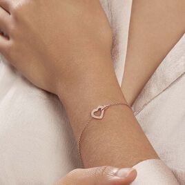 Bracelet Elanda Argent Rose Oxyde De Zirconium - Bracelets Coeur Femme | Histoire d’Or