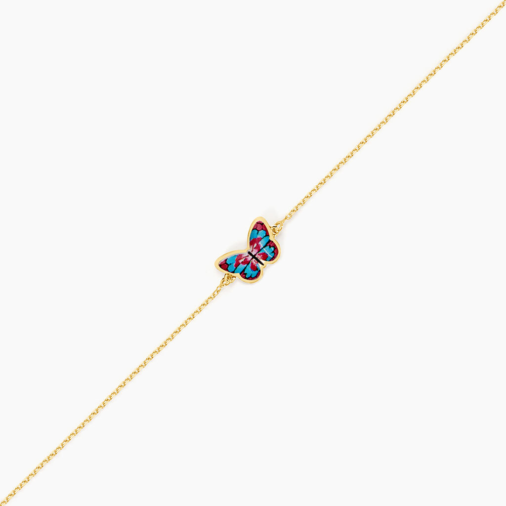 Bracelet Sulivia Papillon Or Jaune - Bracelets Enfant | Histoire d&rsquo;Or