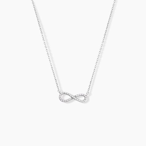 Collier Veda Argent Blanc Oxyde De Zirconium - Colliers fantaisie Femme | Histoire d&rsquo;Or