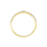 Bague Tharia Or Jaune Diamant - Bagues avec pierre Femme | Histoire d&rsquo;Or