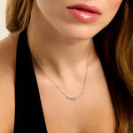 Collier Tapis Rouge Argent Blanc Oxyde De Zirconium - Bijoux sans pierre Femme | Histoire d&rsquo;Or
