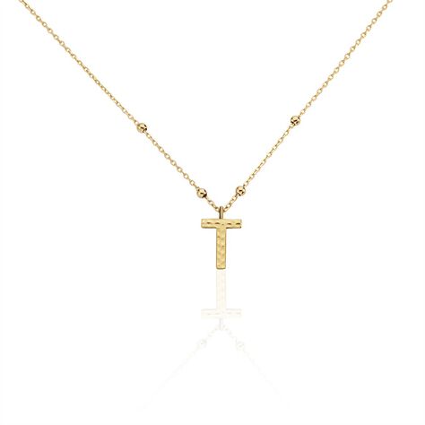 Collier Plaqué Or Jaune Lettra - Colliers fantaisie Femme | Histoire d’Or