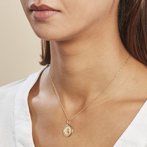 Pendentif Vierge Ovale Or Jaune - Pendentifs Baptême Famille | Histoire d’Or