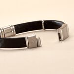 Bracelet Jourdan Cuir Noir - Bracelets Homme | Histoire d&rsquo;Or