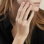 Bague Solitaire Argent Blanc Candi Oxyde De Zirconium - Bagues solitaires Femme | Histoire d&rsquo;Or