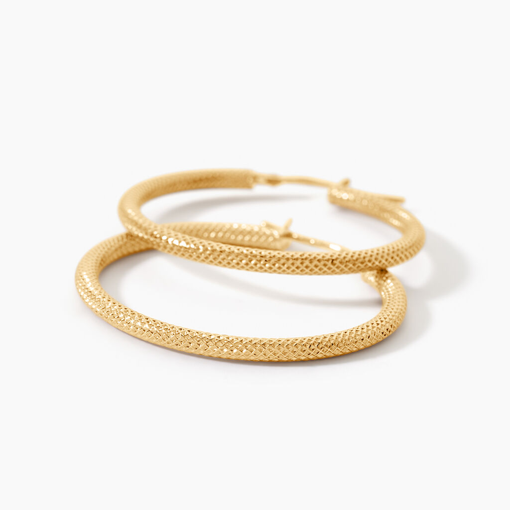 Cr&eacute;oles Ulrica Or Jaune - Boucles d'oreilles cr&eacute;oles Femme | Histoire d&rsquo;Or