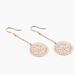 Boucles D'oreilles Pendantes Rotonda Argent Rose - Boucles d'oreilles fantaisie Femme | Histoire d’Or