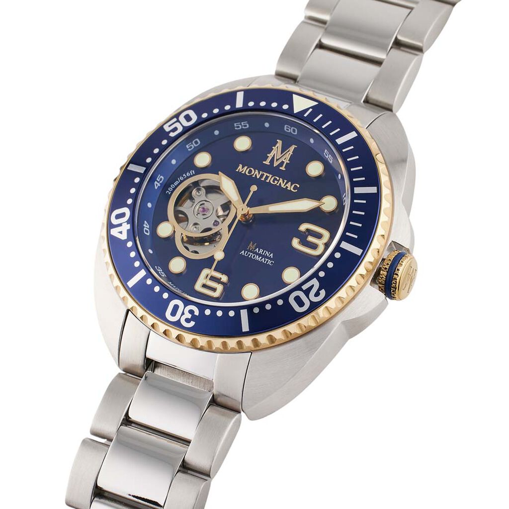 Montre Montignac Marina Bleu - Montres Homme | Histoire d’Or
