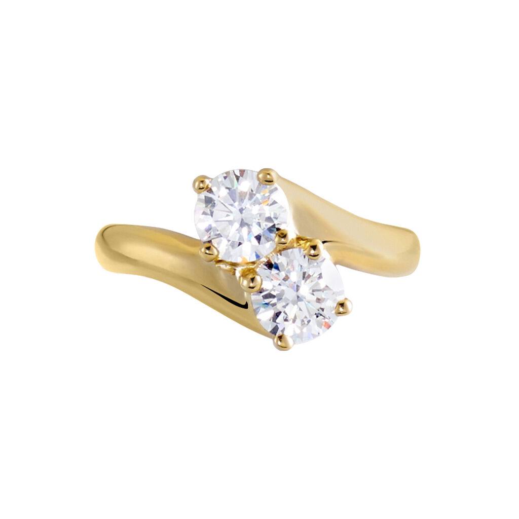 Bague Laban Plaqué Or Oxyde - Bagues avec pierre Femme | Histoire d’Or