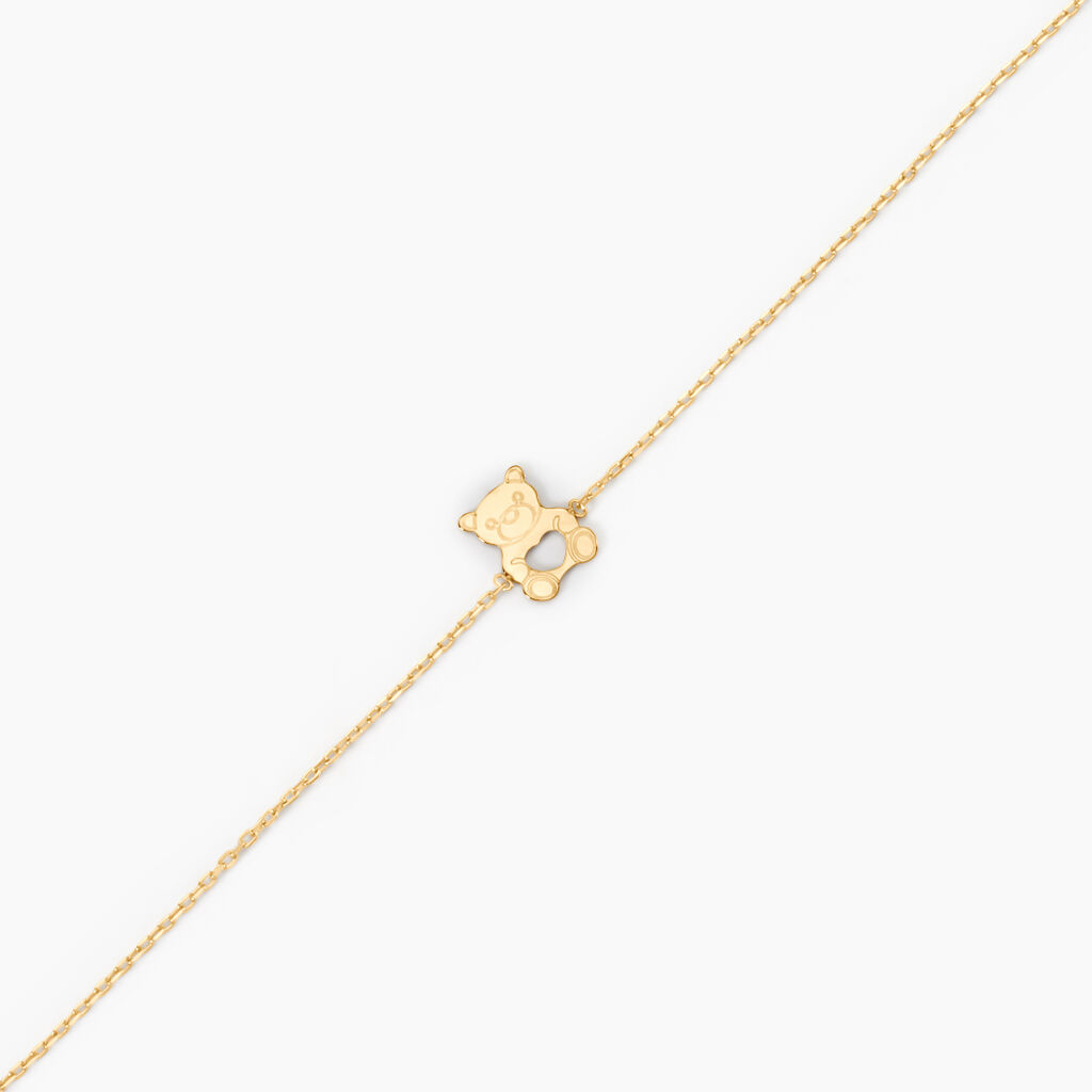 Bracelet Carmin Ourson Or Jaune - Bracelets Enfant | Histoire d’Or