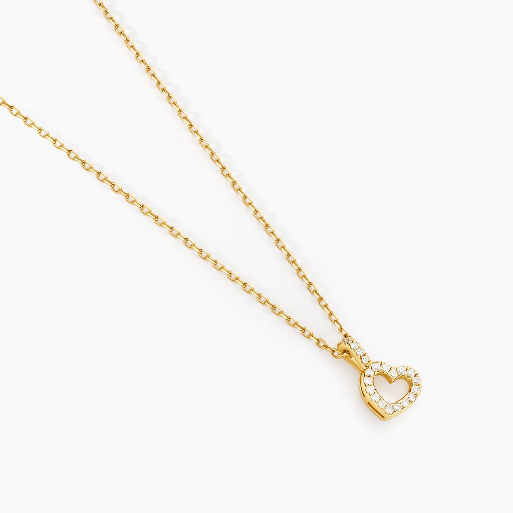 Collier Phanie Argent Jaune Oxyde De Zirconium - Nouveautés Femme | Histoire d’Or