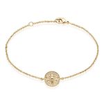 Bracelet Abelha Plaqu&eacute; Or Jaune Oxyde De Zirconium - Bracelets Femme | Histoire d&rsquo;Or