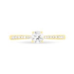 Bague Solitaire Hemera Or Jaune Diamant - Bagues solitaires Femme | Histoire d&rsquo;Or