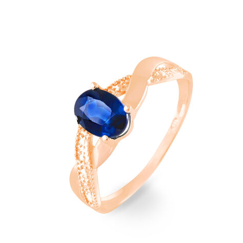 Bague Candice Or Rose Saphir - Bagues solitaires Femme | Histoire d’Or