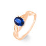Bague Candice Or Rose Saphir
