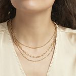 Collier Abiel Acier Dor&eacute; - Colliers doubles et triples cha&icirc;nes Femme | Histoire d&rsquo;Or