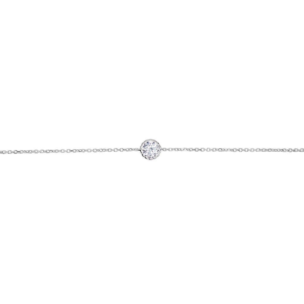 Bracelet Kadidia Or Blanc Oxyde De Zirconium - Bracelets Femme | Histoire d’Or