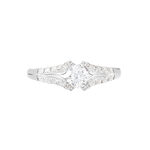 Bague Solitaire Ingrid Or Blanc Diamant - Bagues solitaires Femme | Histoire d&rsquo;Or