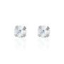 Boucles D'oreilles Puces Daria Or Blanc Oxyde De Zirconium