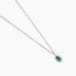 Collier Tanzania Argent Blanc Aventurine - Colliers fantaisie Femme | Histoire d&rsquo;Or