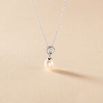 Collier Miley Argent Blanc Perle De Culture - Colliers fantaisie Femme | Histoire d&rsquo;Or