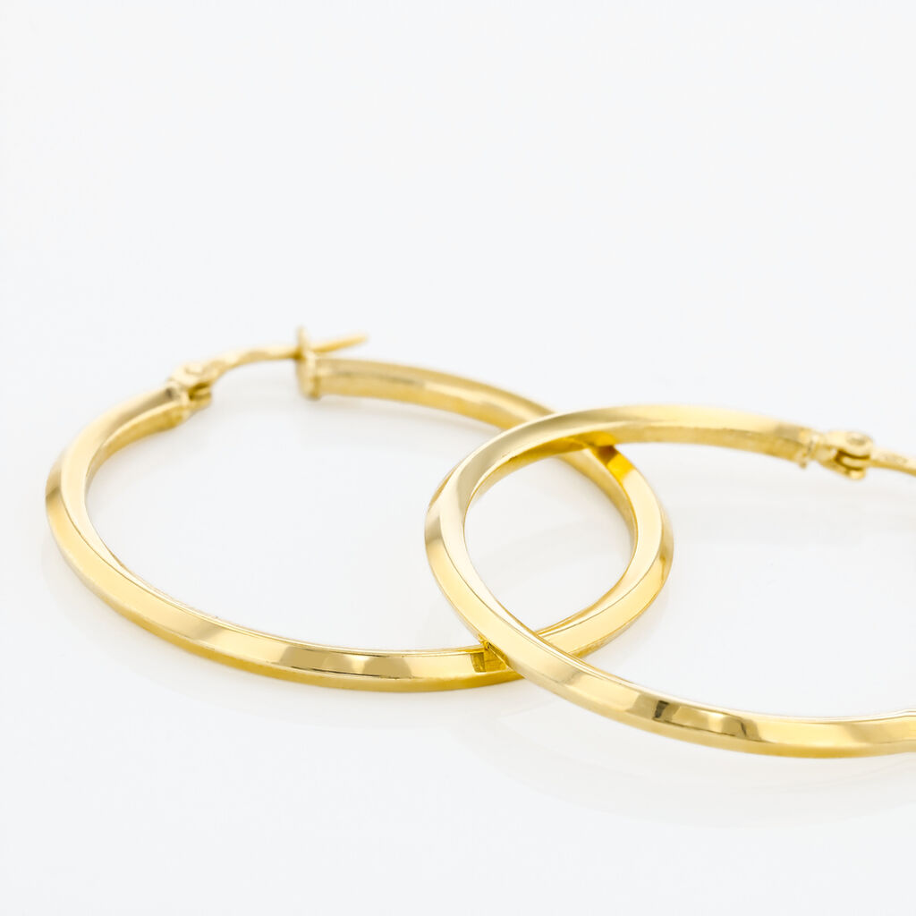 Créoles Ilana Or Jaune - Boucles d'oreilles créoles Femme | Histoire d’Or