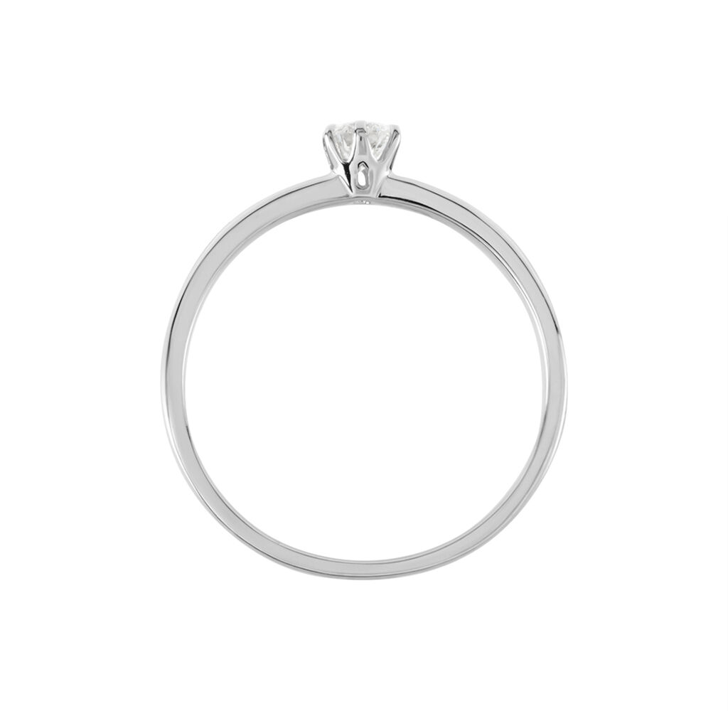 Solitaire  Natalia Pl Platine Blanc Diamant - Bagues solitaires Femme | Histoire d’Or