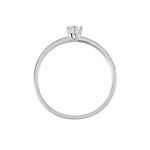 Solitaire  Natalia Pl Platine Blanc Diamant - Bagues solitaires Femme | Histoire d&rsquo;Or