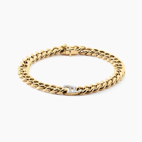 Bracelet Haskel Or Jaune Diamant - Bracelets chaîne Homme | Histoire d’Or