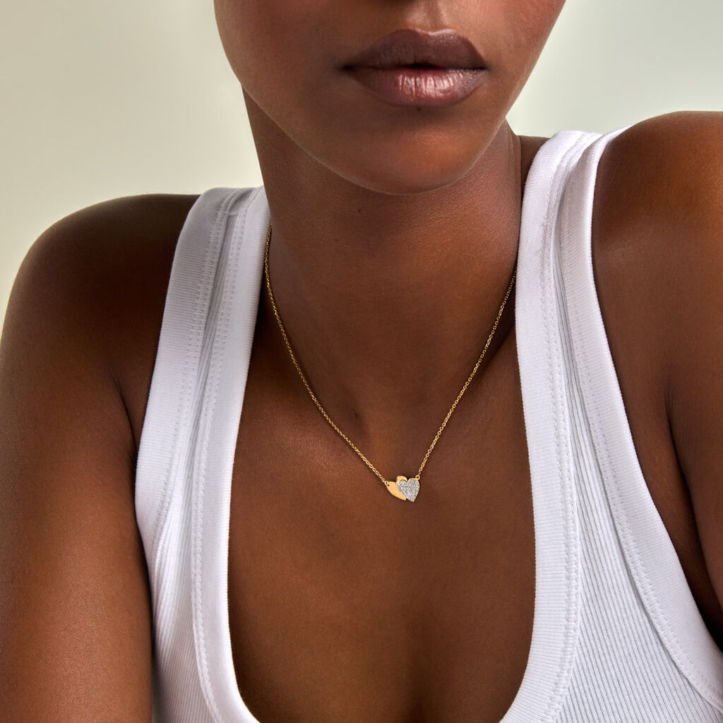 Collier Zora Argent Dor&eacute; A L'Or 750/1000 - F&ecirc;te des m&egrave;res Femme | Histoire d&rsquo;Or