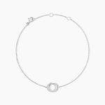 Bracelet Absolu Or Blanc Diamant - Bracelets Anneaux Entrelaces Femme | Histoire d&rsquo;Or